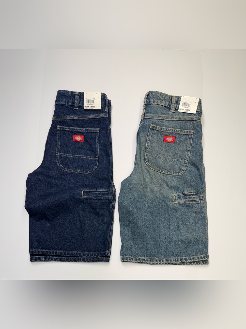 Lot Of 2 Dickies Carpenter Shorts Mid Waist Loose Fit Women’s Size W28 NWT - Picture 1 of 16